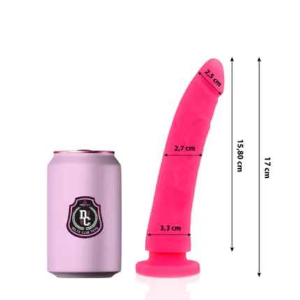 Delta club - dildo realista rosa silicona medica 17 cm -o- 3 cm