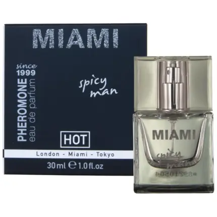 Hot - perfume con feromonas miami spicy hombre 30 ml